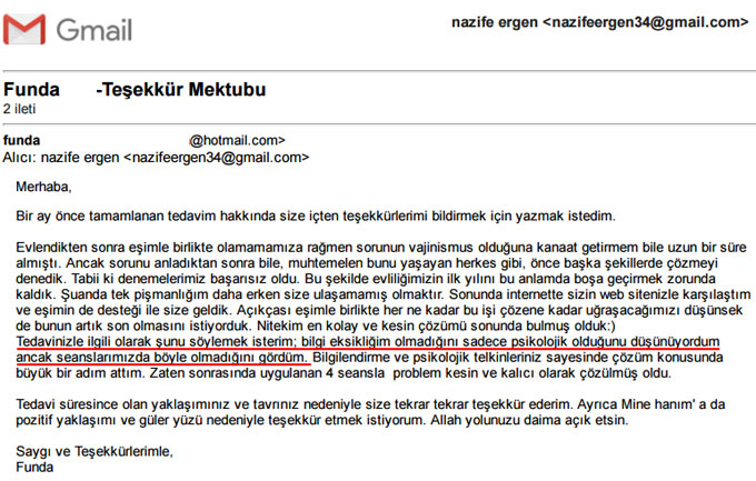 Funda vajinismus tedavisi